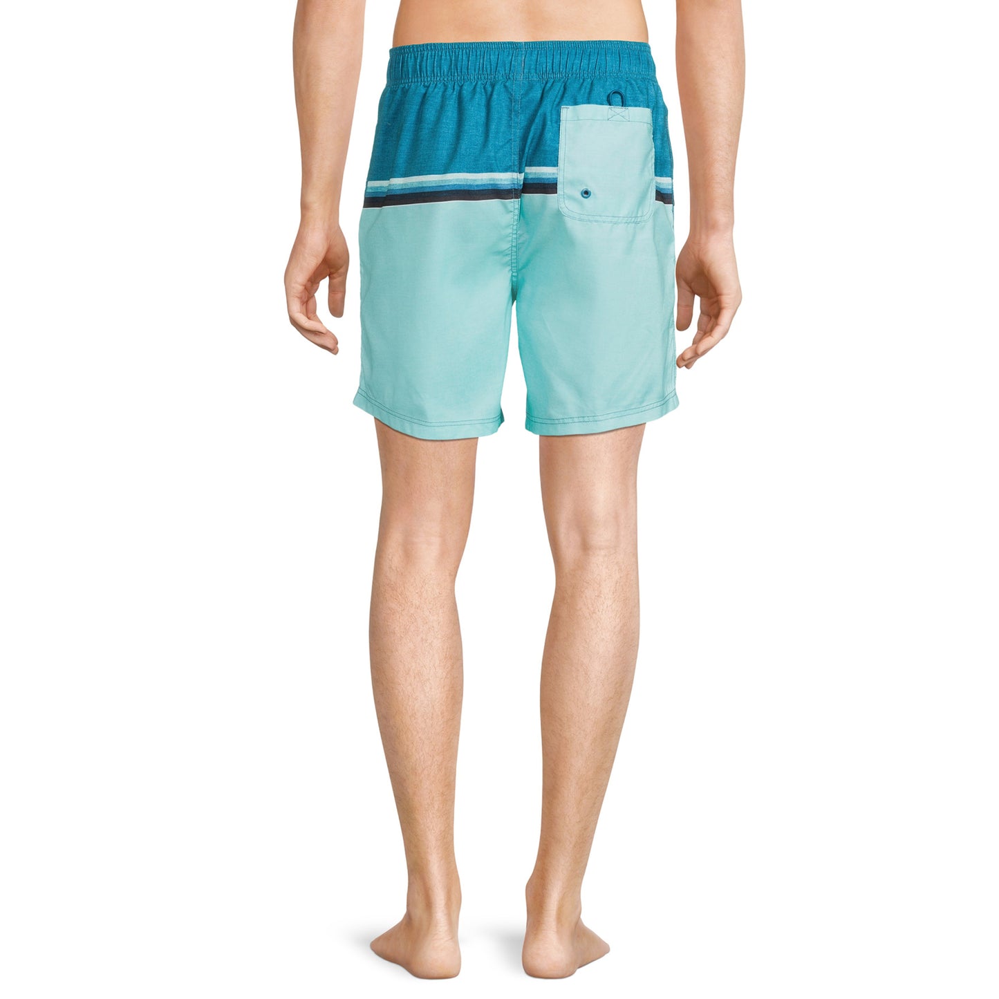 BURNSIDE APPAREL Volley 6" Inseam Beach Shorts Color Block Swim Trunks