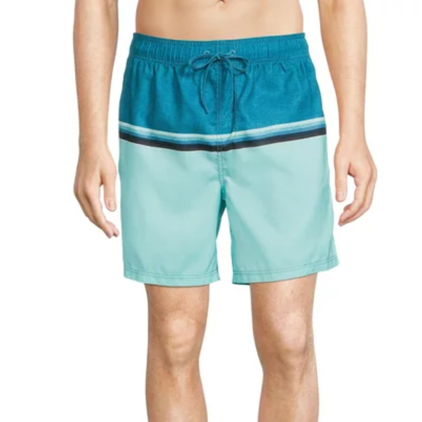 BURNSIDE APPAREL Men's Volley 6" Inseam Beach Shorts Color Block Swim Trunks