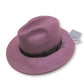 CINTELLI & GALLUZZO Made in Italy Wool Leather Trim Felt Fedora Hat