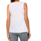 Cable & Gauge Women's Ruffle V-Neck Sleeveless Shirt Top