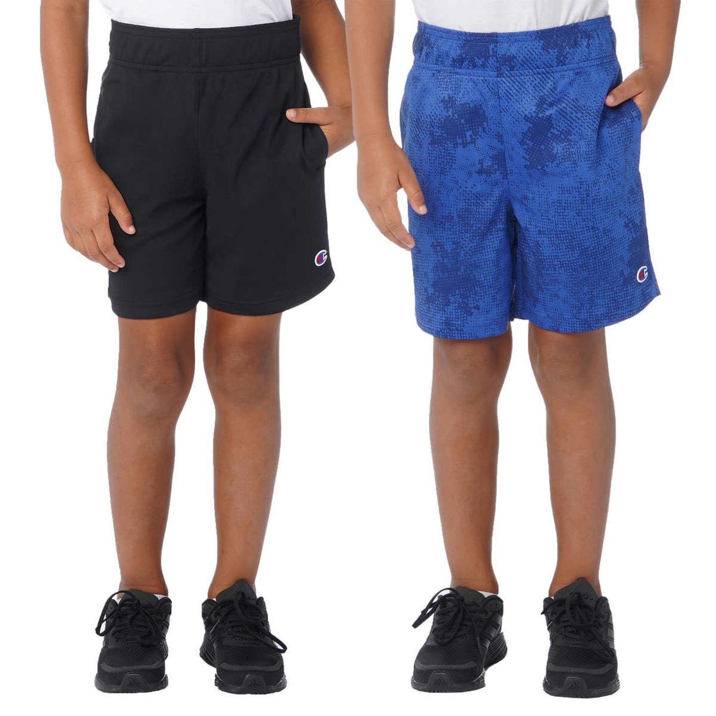 Champion Boy's 2-Pack Youth Casual Side Pockets Active Shorts
