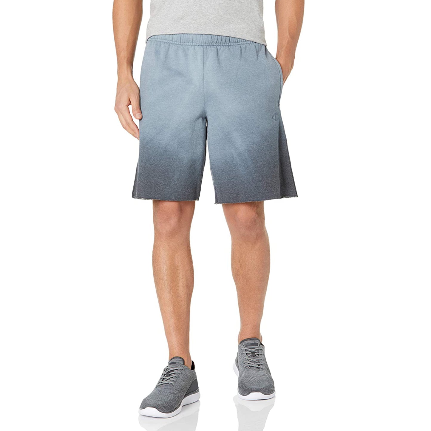 Champion Men's Moisture Wicking Ombre Powerblend Graphic Cotton Active Shorts