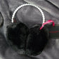 Christian Siriano Women's Pearl Band Faux Fur Earmuffs