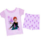 DISNEY Toddler Girls Frozen II Anna & Elsa 4-Piece Cotton Pajama Set