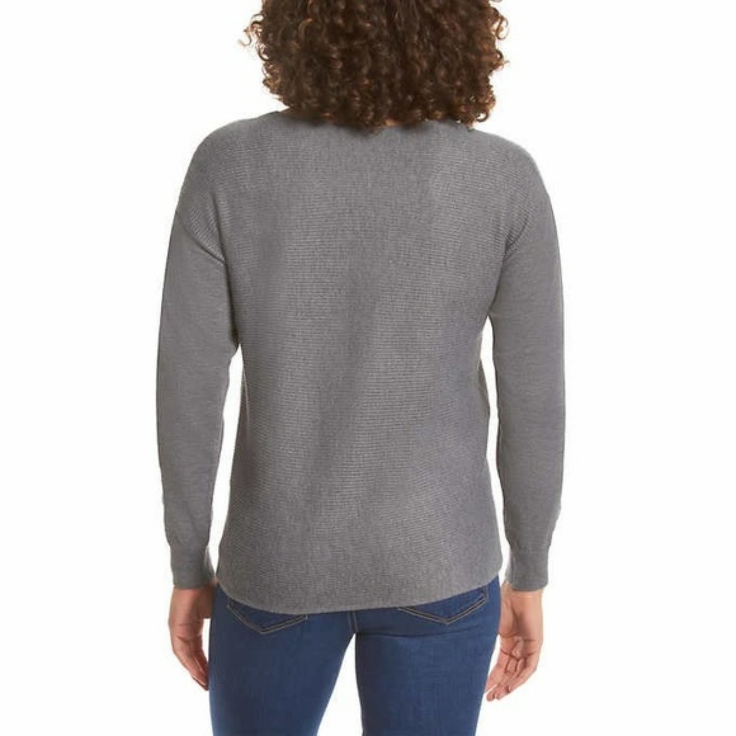 Ella Moss Ladies' Ribbed V-Neck Sweater Gray 11_edited.jpg