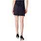J Brand Women's Black Jules High Rise Frayed Hem Mini Skirt