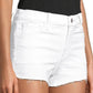 J Brand Women's Frayed Hem Slim Leg Denim Shorts