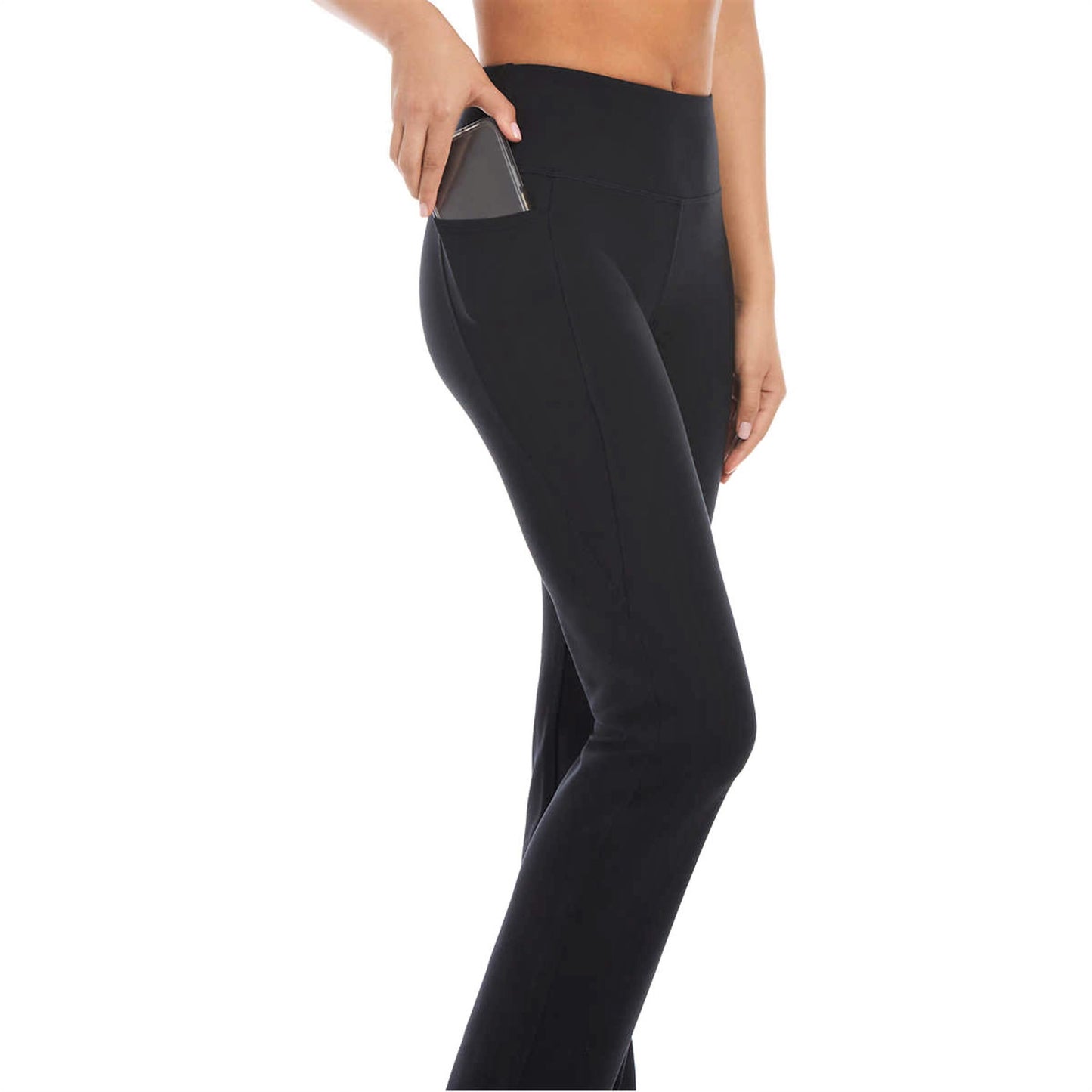 Jockey Women's High-Rise Side Pockets Moisture Wicking Active Yoga Pants