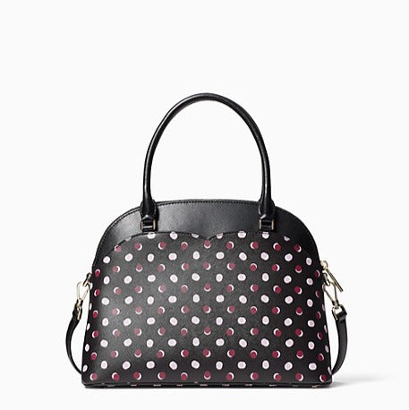 Kate Spade Women's Payton Dots Printed Medium Dome Satchel Bag