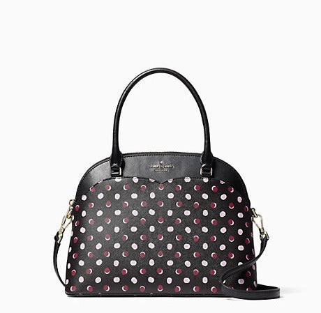 Kate Spade Women's Payton Dots Printed Medium Dome Satchel Bag