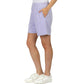 LazyPants Women's High Rise Soft Cotton Blend French Terry Shorts