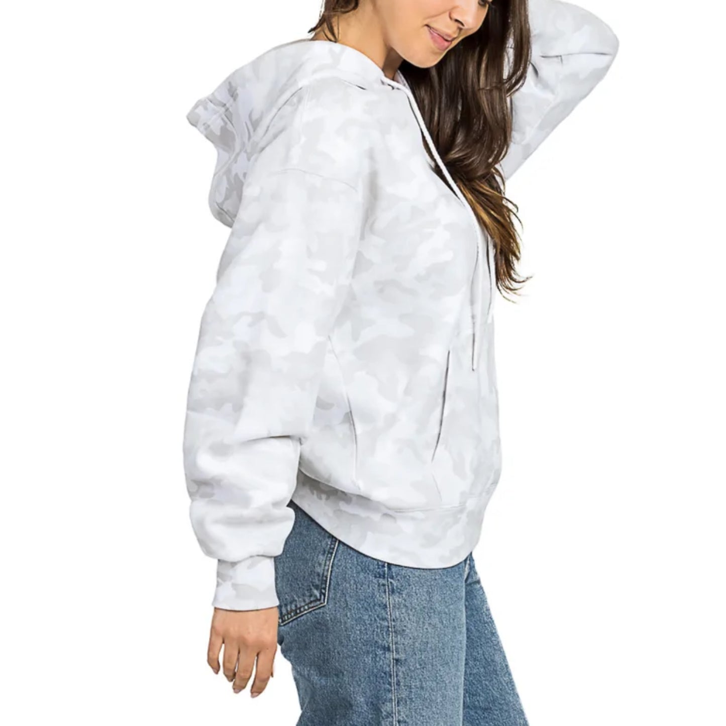 LazyPants Women's Fleece Lined Oversized Boyfriend Sweatshirt Hoodie