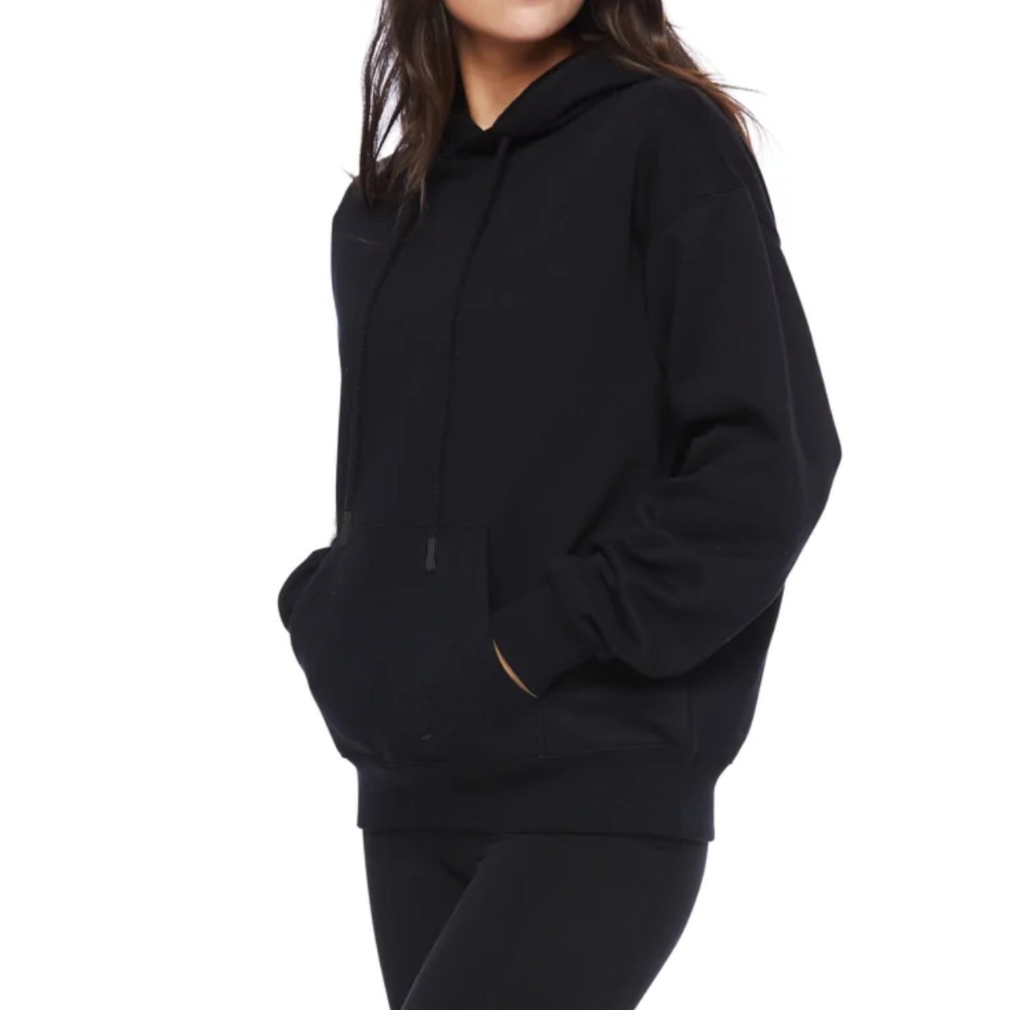 LazyPants Women's Fleece Lined Oversized Boyfriend Sweatshirt Hoodie