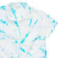 Lucky Brand Tie-Dye Print Tie Front Cotton Button Down Shirt