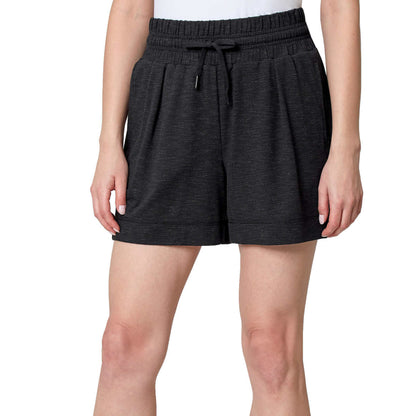 Mondetta Women's Space Dye Side Pockets Moisture Wicking Walking Shorts