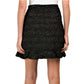 Nanette Lepore Women's Ruffle Trim Metallic Tweed Boucle Mini Skirt