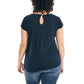 Nautica Women's Keyhole Back Soft Cotton Blend T-Shirt