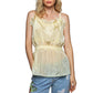 POL Baby Ruffle Spaghetti Strap Urban City Peplum Top Camisole