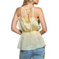 POL Baby Ruffle Spaghetti Strap Urban City Peplum Top Camisole