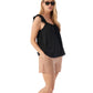 RAE Women's Hayley Ruffle Shoulder Strap Cami Top
