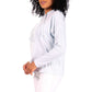 Rae Dunn Women's Ultra Soft Good Vibes Graphic Print Striped Sweatshirt Top Hoodie