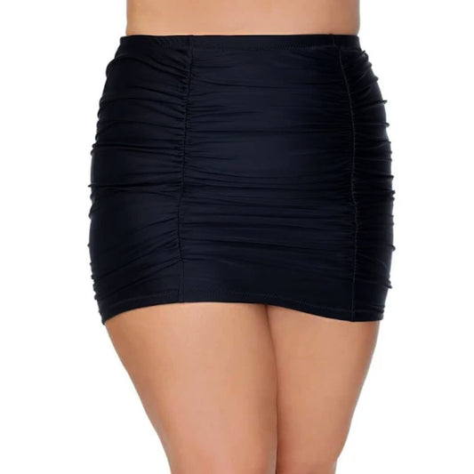Raisins Curve Women's Plus Calina Solids Costa Skirt Swim Bottom