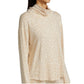 Splendid Women's Ultra Soft Leopard Print Cowl Neck Pullover Top Sweatshirt
