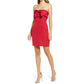 Sam Edelman Women's Strapless Bow Sheath Cocktail Mini Dress