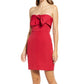 Sam Edelman Women's Strapless Bow Sheath Cocktail Mini Dress