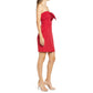 Sam Edelman Women's Strapless Bow Sheath Cocktail Mini Dress