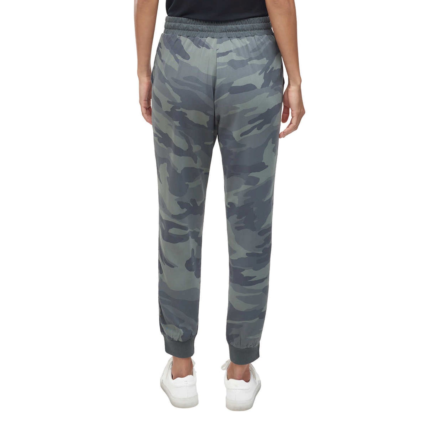 Splendid Women's Ankle Cuff Relaxed Fit Active Pants Camo Print Woven Casual Joggers