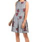 TAYLOR Women's Floral Print Fit & Flare Pleated Mini Dress