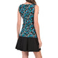 Vertigo Paris Women's Floral Print Flounce Hem Sleeveless Mini Dress