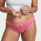 Victoria's Secret Women's Logo Lace Burnout Brief Panties