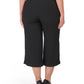 Vince Camuto Women's Plus Plus High Rise Crop Wide Leg Zip Pocket Dress Pants