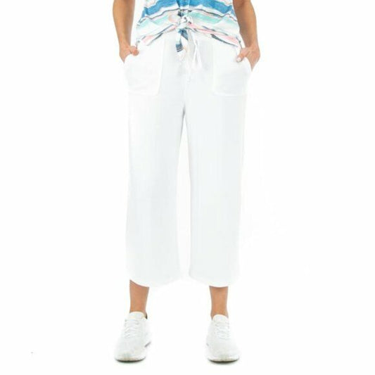 ZAC & RACHEL Women's Plus Linen Wide Leg Belted Casual Pants