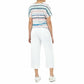 ZAC & RACHEL Women's Plus Linen Wide Leg Belted Casual Pants