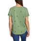 Vintage America Women's Bees Embroidered Relaxed Fit Tee Lightweight Cotton Blend T-Shirt