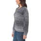 Briggs Women's Cozy V-Neck Soft Knit Ombre Space Dye Sweater