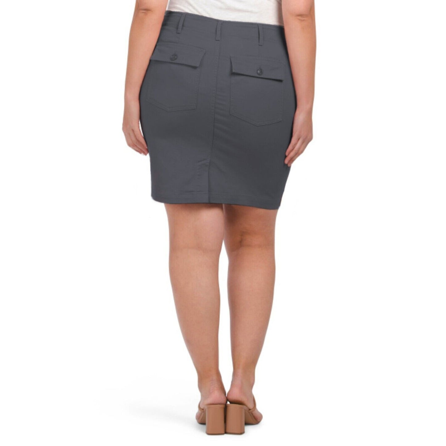 Liverpool Plus Flap Pockets Utility Mini Skirt