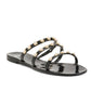 Steve Madden Women's Studded Pearl Embellished Slide-On Flat Sandals