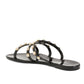 Steve Madden Women's Studded Pearl Embellished Slide-On Flat Sandals