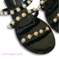 Steve Madden Women's Studded Pearl Embellished Slide-On Flat Sandals